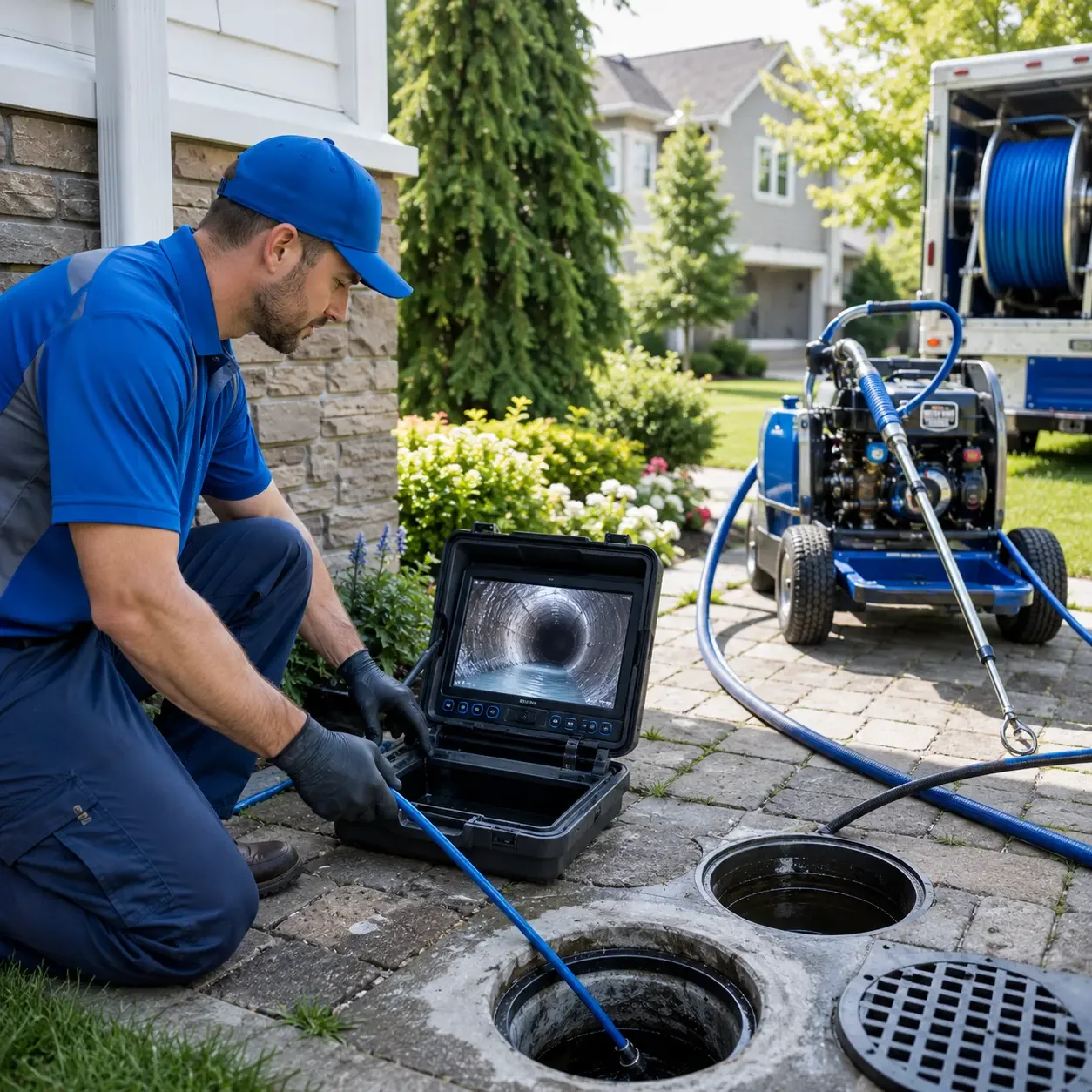 Outdoor drain cleaning professionals serving Neoga, IL